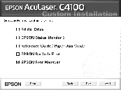 . A megjelenő párbeszédpanelen kattintson az Install Software (Szoftver telepítése) elemre. 5. Kattintson a Custom (Egyéni) elemre.