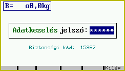 3. Bekapcsolás A főkapcsoló bekapcsolása után a műszer program inicializálással indul. Ennek során először a hardver kezelő (BIOS) programrész bejelentkező képernyője jelenik meg.