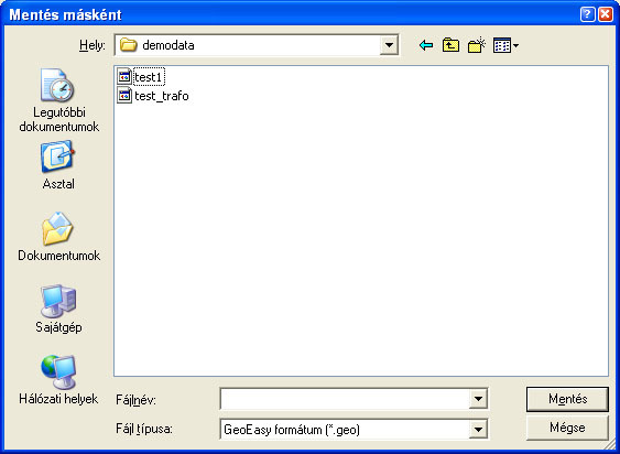 A GeoEasy minden adatformátum esetén tizedes pontot tartalmazó állományokat vár, az operációs rendszer beállításaitól függetlenül!