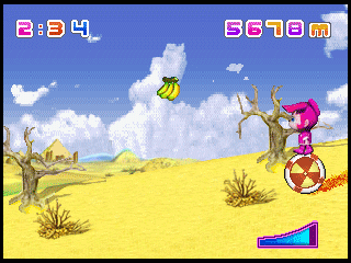 Degree: Left:Acceleration Right:Deceleration A key:little Jump B key:big Jump MINIGAME-Change Cup: Direction Keys:Move A