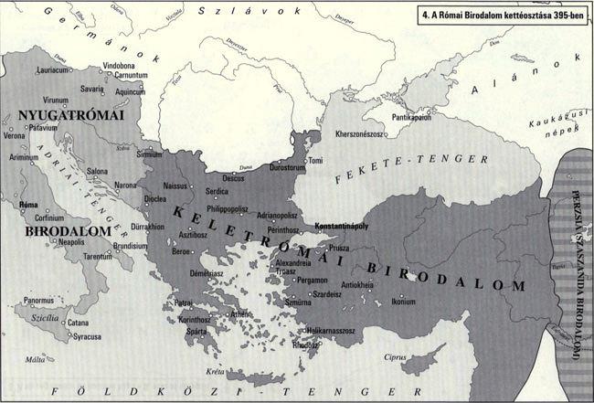 Római Birodalom megoszlása