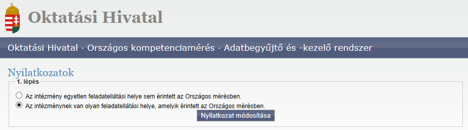 Felhasználói útmutató - Országos kompetencia adatbegyűjtő és -kezelő rendszer 3.