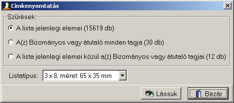 2. P A R T N E R E K esetében a megadott szöveg szerinti kezdetőekre (pl. Ady megtalálja az Ady Endre utcát). Kattintson a Lássuk gombra. Ezt a keresést is kombinálhatja másokkal. 2.1.3.