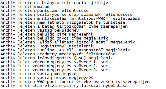 4.4.10. Leletezés vonatkozólag.