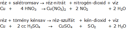 Tanári kísérlet: FÉMEK REDUKÁLÓKÉPESSÉGE (10 ) frontális munka Szükséges anyagok: réz-szulfát-oldat, vas-szulfát-oldat, vasszög, rézhuzal Eszközök: főzőpohár, kémcső, csipesz Végrehajtás: Tegyünk