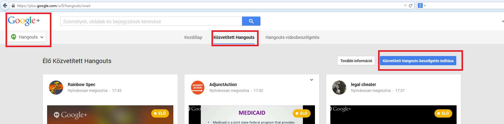 II. AZ ONLINE ELŐADÁS INDÍTÁSA Az online előadás indításához be kell jelentkeznie google 