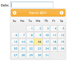 jquery UI példa 91 <input id="datepicker"