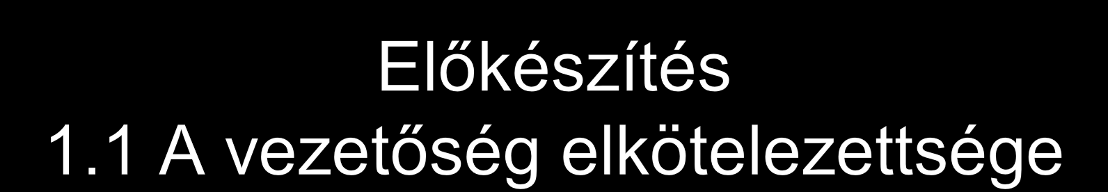 Minőségi munkacsoport létrehozása az intézmény vezetőiből és jelentős szakmai tapasztalatokkal, ismeretekkel rendelkező munkatársakból.