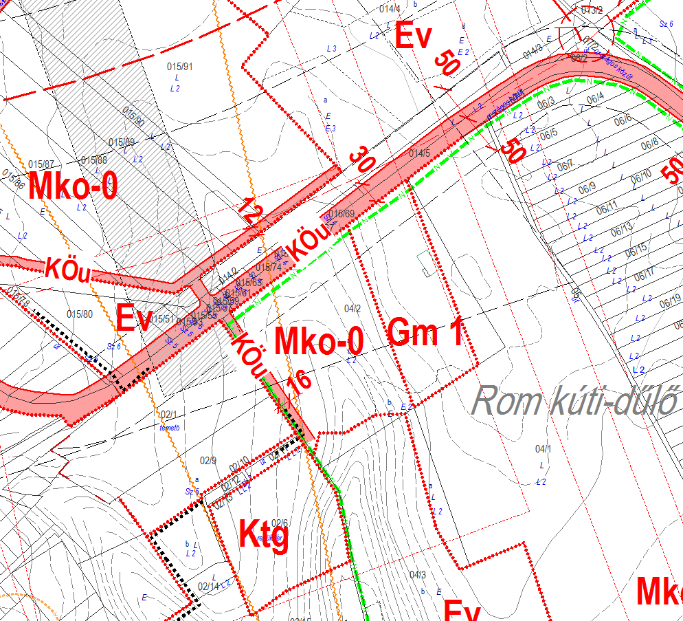 9. A 04/ 2 hrsz-u (Rom kúti dűlő) ingatlan teljes területének gazdasági területté történő besorolása A 04/2 csaknem 7 ha területű ingatlan jelenlegi besorolása részben Mezőgazdasági üzemi gazdasági