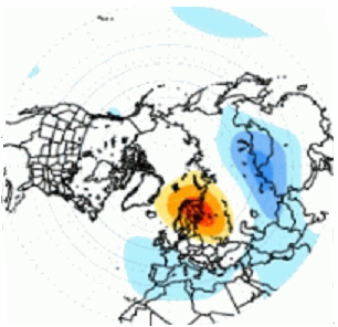 4.3.4. Skandináv rendszer (Scandinavia pattern, SCA) Az SCA-rendszer elsődleges cirkulációs központja Skandináviában, valamint a Jeges-tenger Észak-Szibériához közeli részén helyezkedik el.