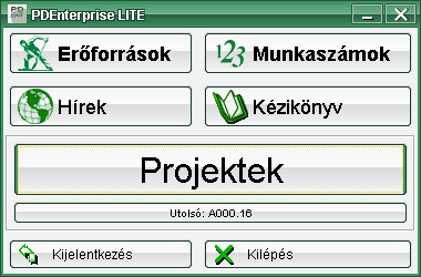 A Procon-X Lite rendszer moduljai: Vállalati szintű modulok erőforrás-kezelés (anyag, gép, ember stb.