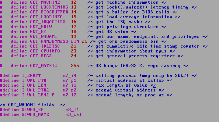 Programozó Páternoszter újratöltve SZERZŐI KIADÁS 32 / 208 2.33. ábra. A sys_getmatrix rendszerhívás hívásának makrója.
