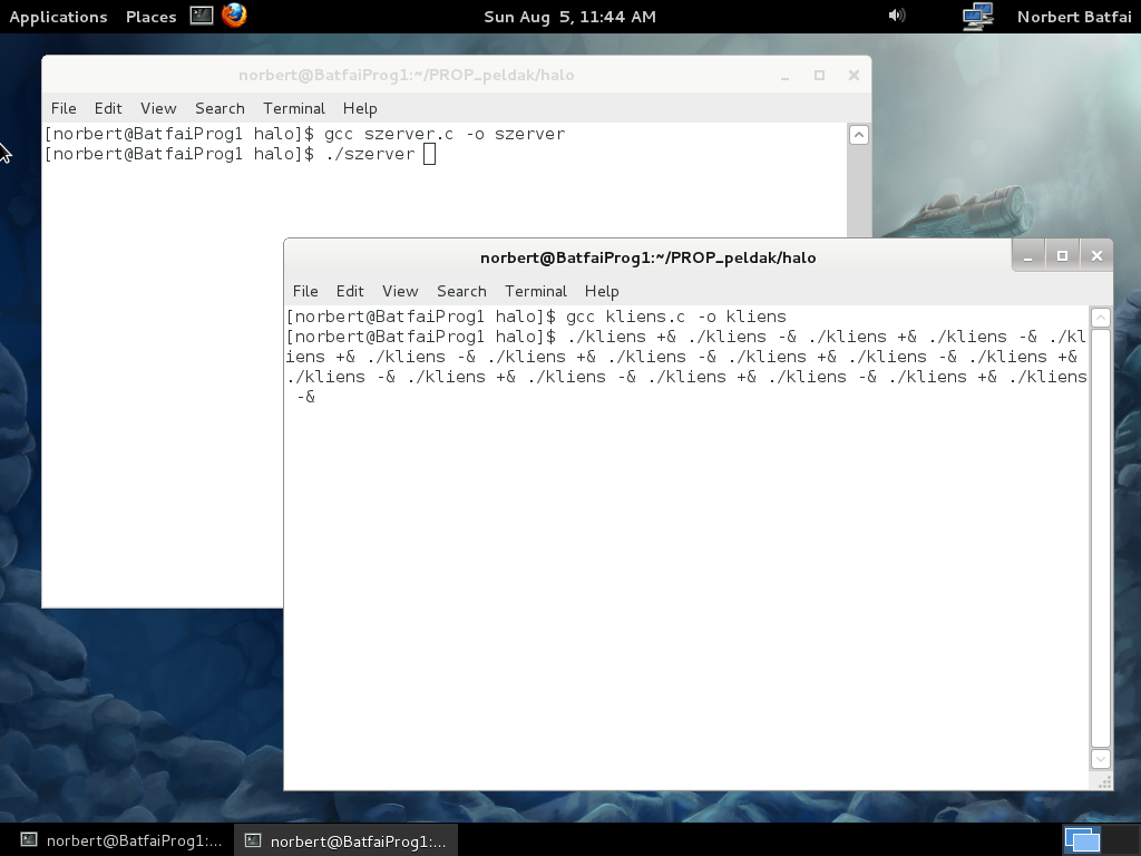 Programozó Páternoszter újratöltve SZERZŐI KIADÁS 73 / 208 [norbert@matrica halozati]$ telnet morse 2012Trying 193.6.135.21... Connected to morse. Escape character is ^].