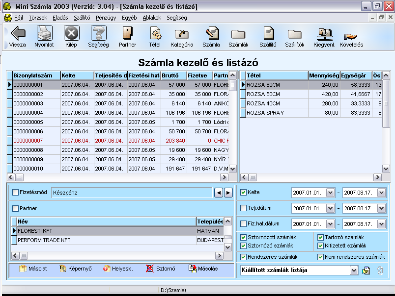 első használat (5/11) A fizetésmód mezőben érdemes a le/fel nyillal váltani. A kedvezmény max. 99% lehet, de elfogad negatív kedvezményt is (felár).