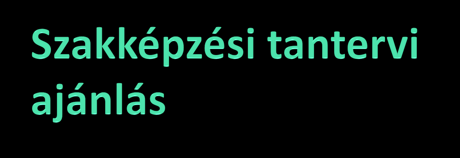 Kerettantervi rendszerben 77 szakmában kerettantervi kísérleti tantervet vezetnek be. A köznevelési trv.