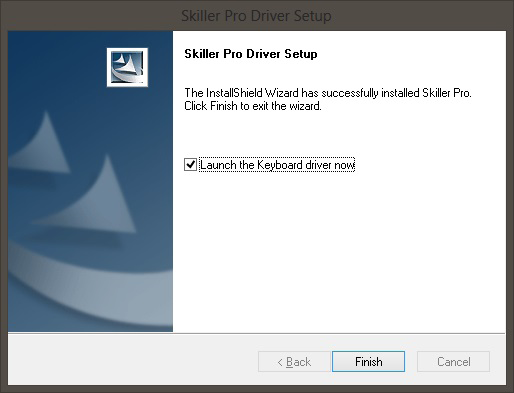 6. Miután a telepítés befejeződött, a Skiller Pro ikonja megjelenik a Windows-tálcán. 7. Ez azt jelenti, hogy a szoftver telepítése sikerült. 8.