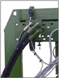 A rendszerátállító csavar beállítása a hidraulika blokkon A rendszerátállító csavar beállítása (105/1 ábra) a hidraulika blokkon (105/2 ábra) függ a traktor hidraulikus rendv]hupw O $ KLGUDXOLNXV