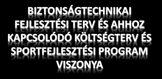 Háttér, tények 4. DE!: a infra-fejlesztés (még egy átlagos ingatlanfejlesztéshez képest sem), mivel vannak: 1. Stadion/csarnok-licenszek szigorú nemzetközi sportági követelményei ; 2.