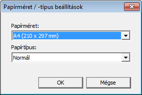 Ha a papír beállítása nem egyezik 2. Ha a hiba továbbra is fennáll, miután végrehajtotta az 1.