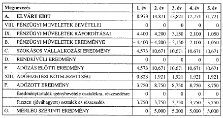 Példa 1 Vegyes finanszírozás - 3.