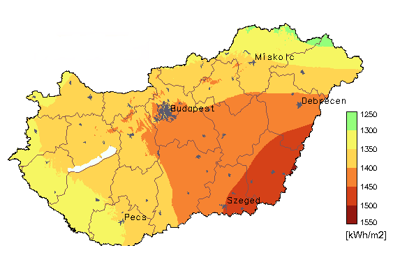 Magyarország területére érkező éves