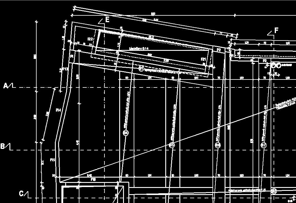 Formwork plan of a flat slab -