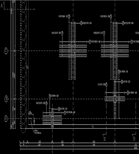 Reinforcing detail of a footing slab punching