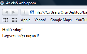 A lang= hu jellemző/érték elhagyása - vagy más főnyelv definiálása ( pl. sk = szlovák, cz = cseh, stb. ) nem befolyásolja a megjelenítést, csak a keresőprogramok keresési hatásfokát ronthatja. 2.4.
