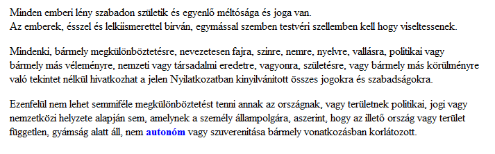 A módosított ensz1oldal ugrási célpontja: c) Ugyanazon a weboldalon belüli ugrás a fentiekhez hasonló módon kódolható, csak elmarad az oldal neve és kiterjesztése. Pl.