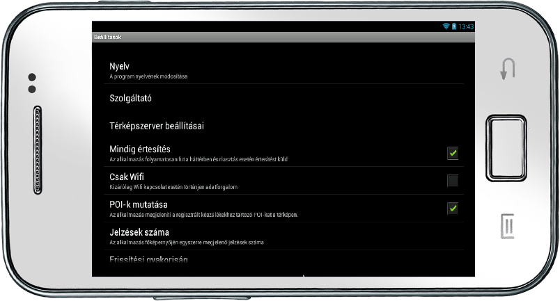 Az Android Commander program feladata Android Commander felhasználói kézikönyv A program a távfelügyeleti állomások szerveréhez csatlakozva képes az egyes objektumok jelzéseinek megjelenítésére