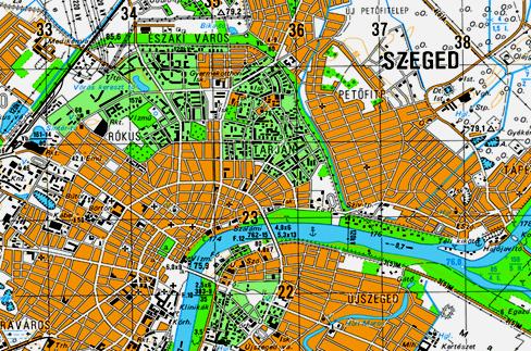 RTA 50 - GeoTiff Az UTM vetületi rendszerű topográfiai térképek digitális nyomdai