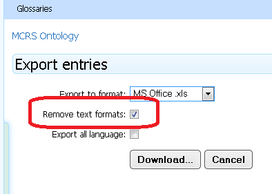 S41M02 Export to formt menu S41M02 Exportálás formátumának kiválasztása First chose the required format by clicking the arrow next to the box and picking the desired format.