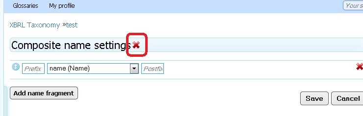 Category name This is the name of the category you are currently looking. Clicking on the name opens the category showing the included entries.