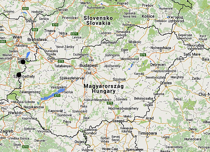 Distribution of Thera varita in Hungary: confirmed data. 13. ábra.