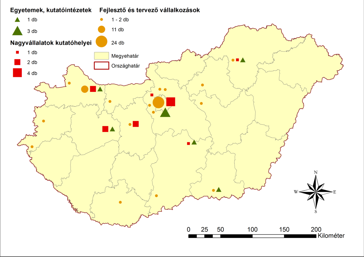 végétől figyelhető meg a transznacionális cégek hazai fejlesztőbázisainak gyarapodása, másrészt mind jelentősebb szerepet játszanak az újonnan alapított hazai mérnökirodák, harmadrészt nem
