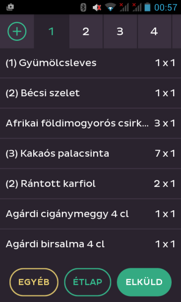 Klinng! 12 / 24 Így látszik az eredmény. A szemléltetés kedvéért felvettünk egy másik adagot is ugyanabból a tételből.