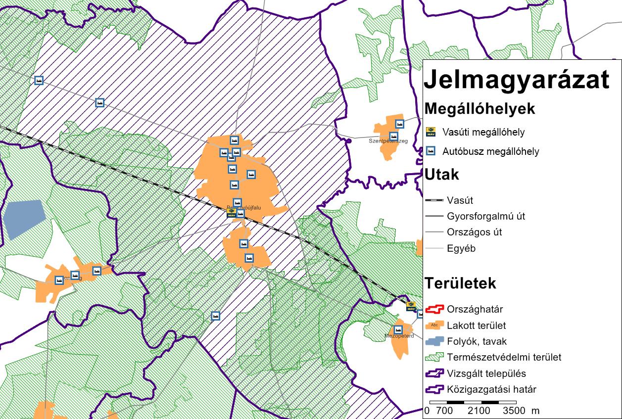 HELYZETFELTÁRÓ - HELYZETELEMZŐ - HELYZETÉRTÉKELŐ MUNKARÉSZEK 155 A 47. sz. főúton a 42. sz. főúti és a 427. sz. főúti csomópont között tehergépjárművel közlekedni csak a célforgalom számára megengedett, a 47.