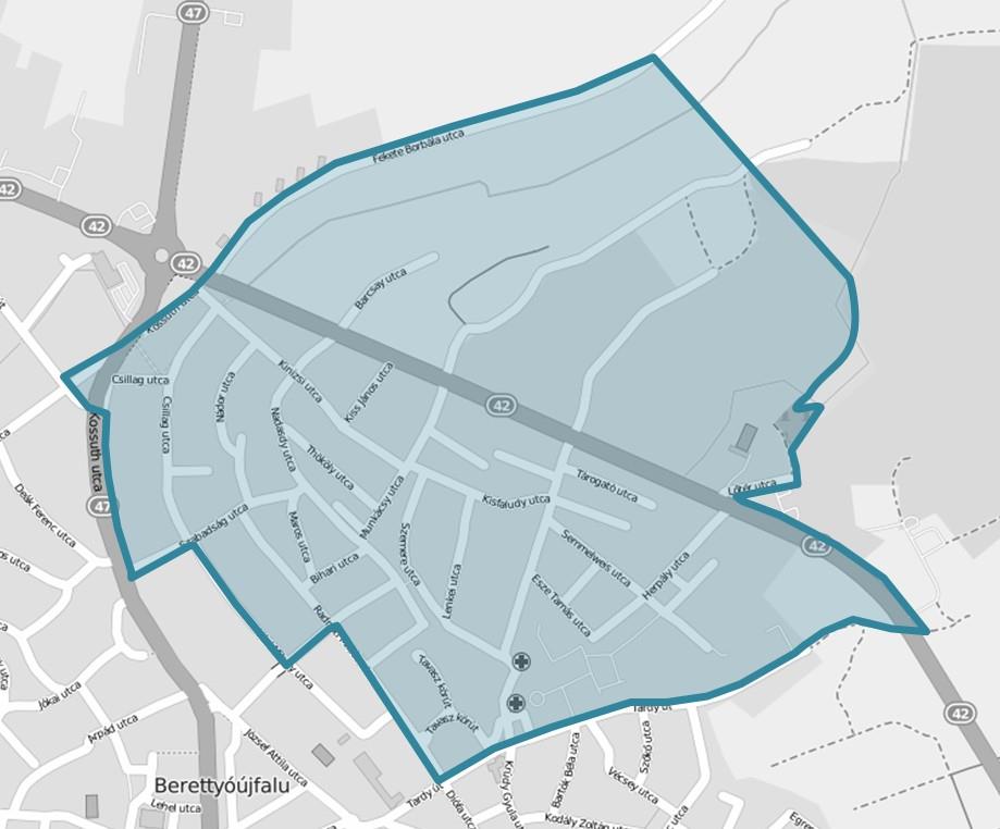 HELYZETFELTÁRÓ - HELYZETELEMZŐ - HELYZETÉRTÉKELŐ MUNKARÉSZEK 219 A városrész lehatárolása, története, szerkezete 3.3.2.5.
