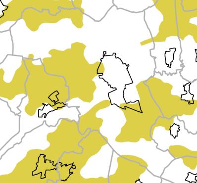 HELYZETFELTÁRÓ - HELYZETELEMZŐ - HELYZETÉRTÉKELŐ MUNKARÉSZEK 32 Jó termőhelyi adottságú szántóterület övezete Kiváló termőhelyi adottságú erdőterület övezete (3.4) (3.