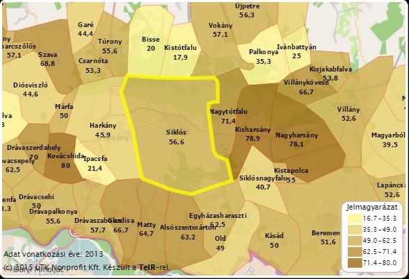 50 1.7-10. ábra: 180 napnál hosszabb ideje regisztrált munkanélküliek aránya (az összes munkanélküli százalékában) 2000-2013 1.7-11.