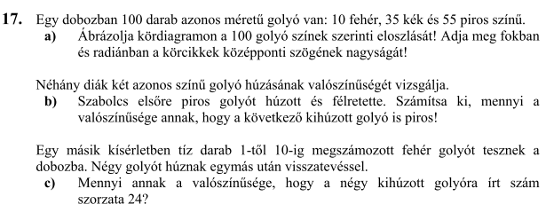 9/14. oldal 2009. október 3. Egy zsákban nyolc fehér golyó van.