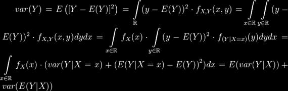 Kétváltozós fogalmak, összefüggések (elmélet) (4) cov(x; Y) = cov ( X; E(Y X) ) (3) bizonyítása: ahol a második sor eleji (a negyedik) egyenlőség alapja (2.