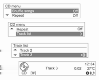 Audio lejátszó 101 A hibás ID3 címke információk az Infotainment rendszerben nem módosíthatók és nem javíthatók (az ID3 címkék csak számítógépen módosíthatók).