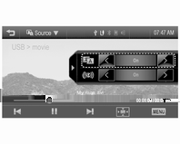 46 Külső eszközök 2. Nyomja meg a < vagy > gombot. Megjegyzés A felhasználó be tudja állítani a DivX filmfájl által támogatott felirat nyelvek egyikét.