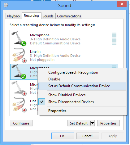 Lejátszó és rögzítő eszközök váltása Lejátszó és rögzítő eszközök váltásához a Phoebus vezérlődobozon és FIO audió csatlakozón: 1.