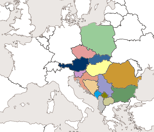 A TKMA stratégiai irányai Lengyelország Csehország Slowákia Ausztria Szlovénia Kroácia