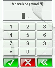 Válassza ki a merőeszközt a listából, majd nyomja meg a zöld pipa gombot. 6. Olvassa le a VARIO készülékkel a Telemedbook rendszerhez kapott azonosító kártyáját. (1. ábra) 7.