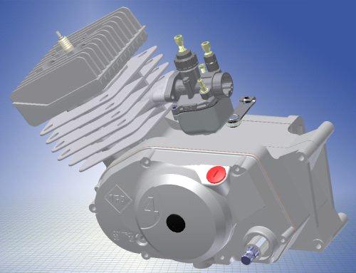 4. A motorfej léghűtésének numerikus szimulációja Feladatok: A motorban működtetés során keletkező hőenergia környező levegőbe történő juttatásáról egy aktív léghűtés