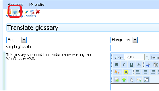 S32I01 Edit glossary permissions - A glosszárium jogosultságainak szerkesztése S32I01 Edit glossary permissions - A glosszárium jogosultságainak szerkesztése Az ikonra kattintva lehetőségünk van a