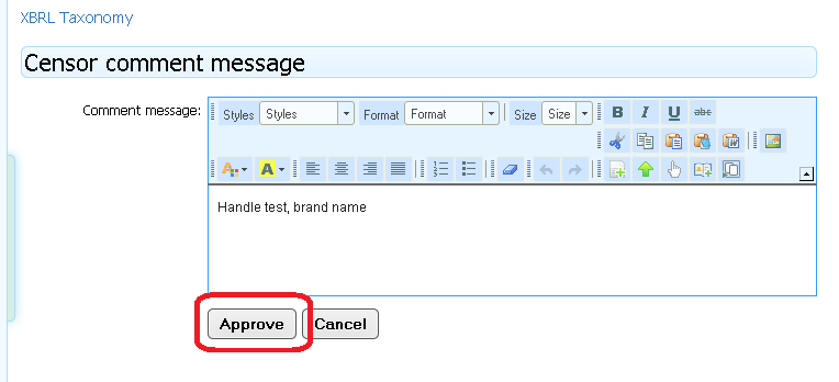 S66T01 Censor comment message Hozzászólás cenzúrázása S66T01 Censor comment message Hozzászólás cenzúrázása A felirat arról tájékoztat, hogy a képernyőn milyen műveletet végezhetünk el a WebGlossary